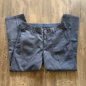 WP Weatherproof Utility Pants Iron Gray Stretch Straight Mens 34x30 (fit 34x29)